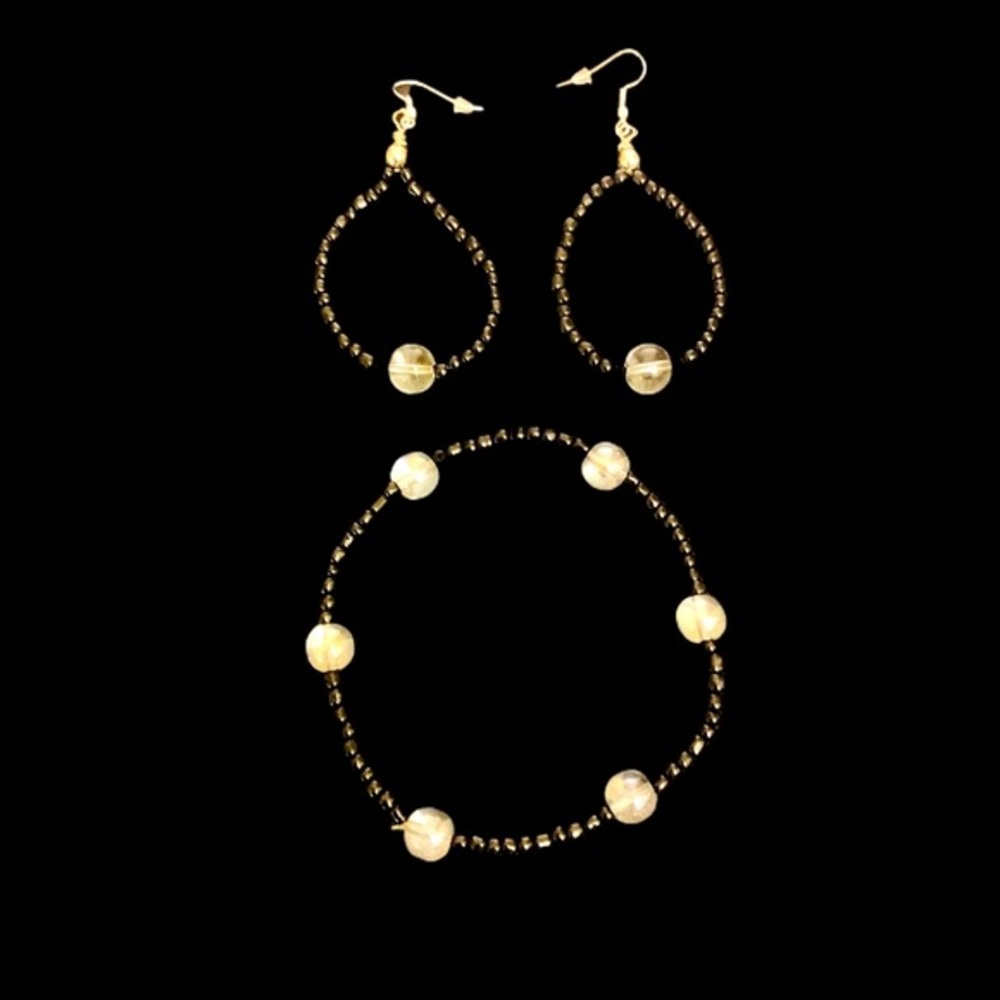 EARRINGS & ANKLE BRACELET SET